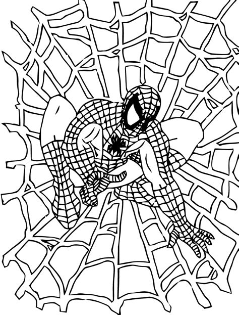 Coloriage Spiderman En Ligne